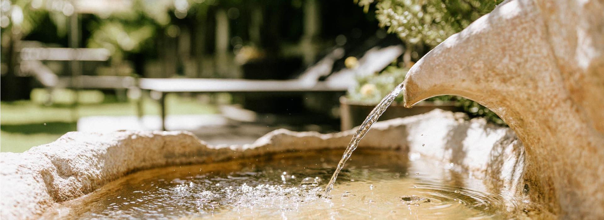 La fontana in giardino