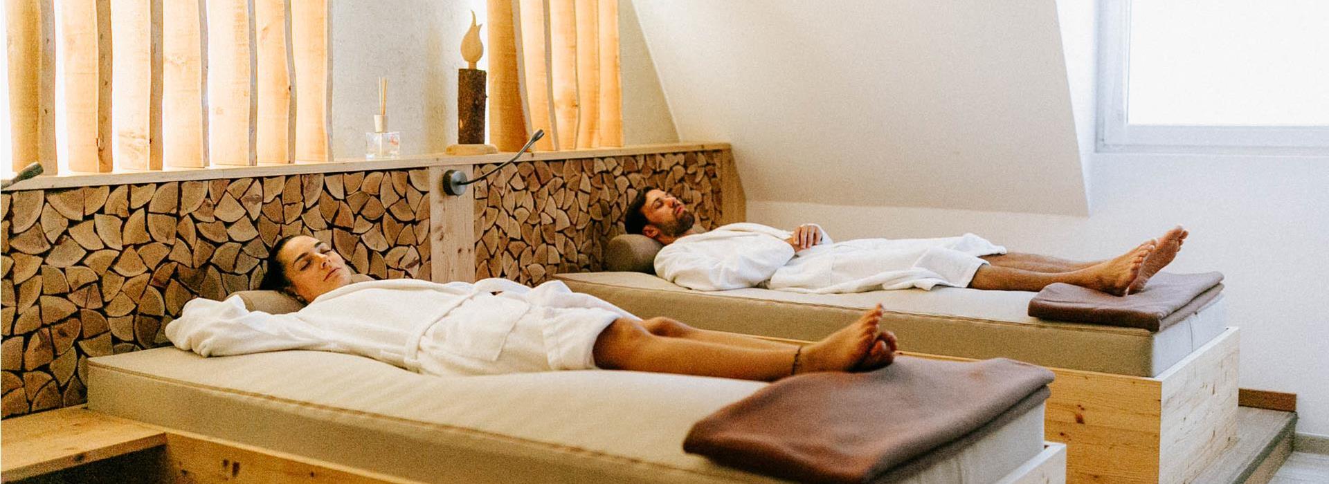 Area relax con legno di cembro