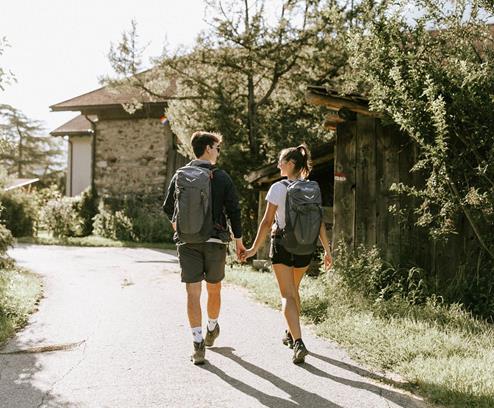 Zu zweit wandern