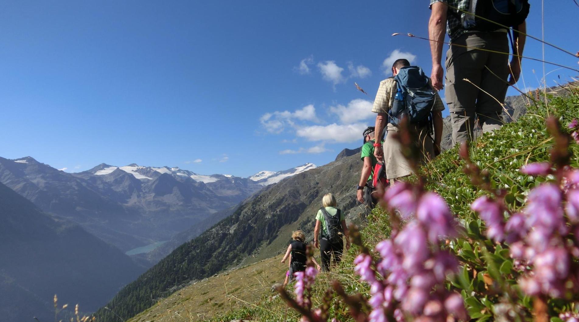 Group Hike in the Martelltal Valley