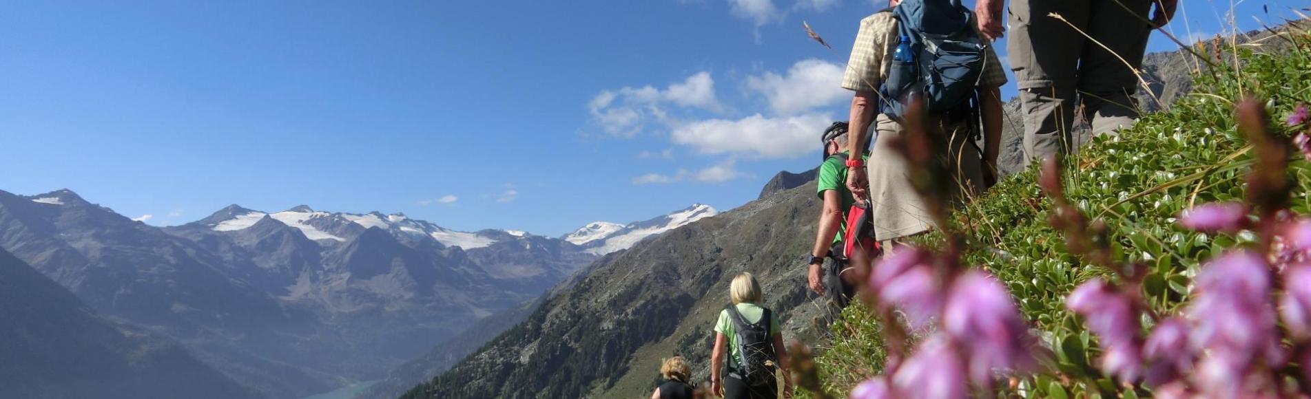 Gruppenwanderung im Martelltal