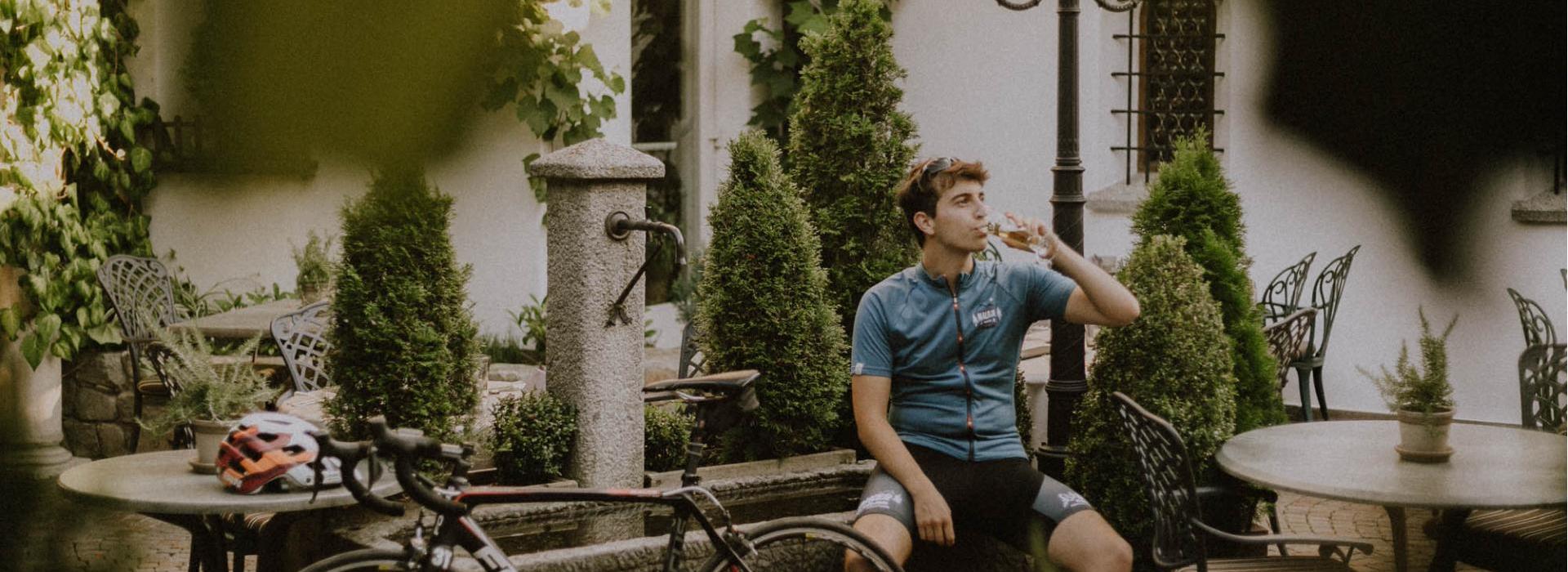 Pause in unserem Innenhof