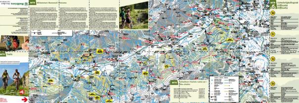Mountainbikekarte Bikehighline Meran - Vinschgau