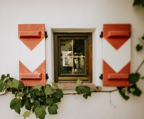 Ein Detail an der Fassade