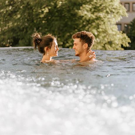 Couple in the Pool Tower
