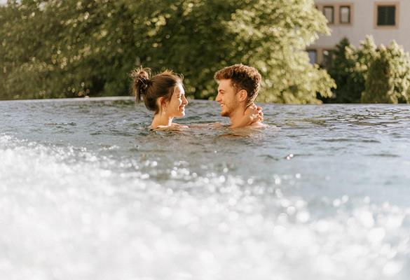 Couple in the Pool Tower