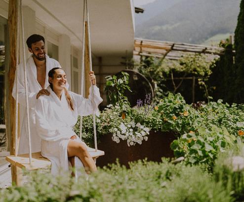 Relax nel giardino delle erbe aromatiche