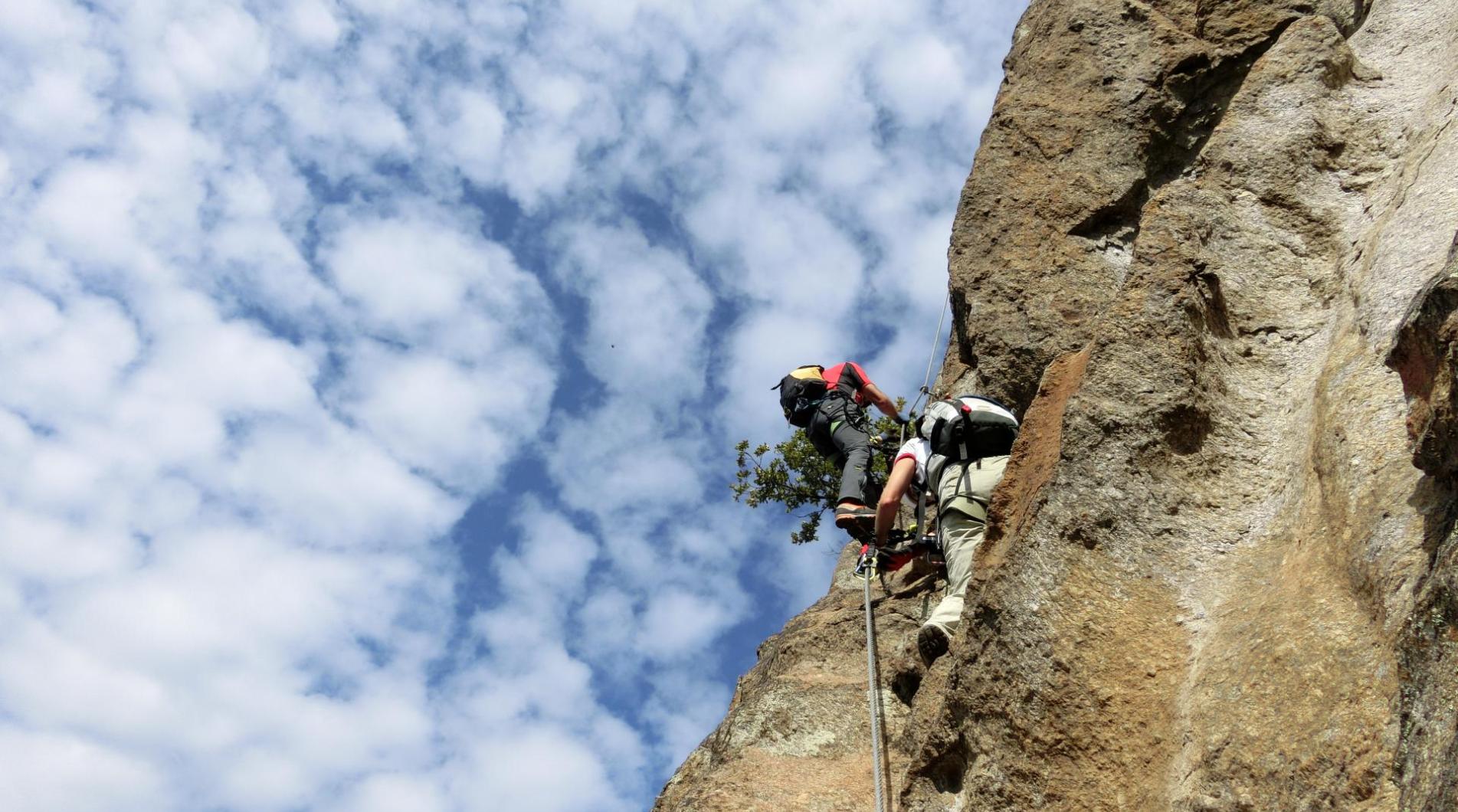Sulla Via Ferrata Hoachwool