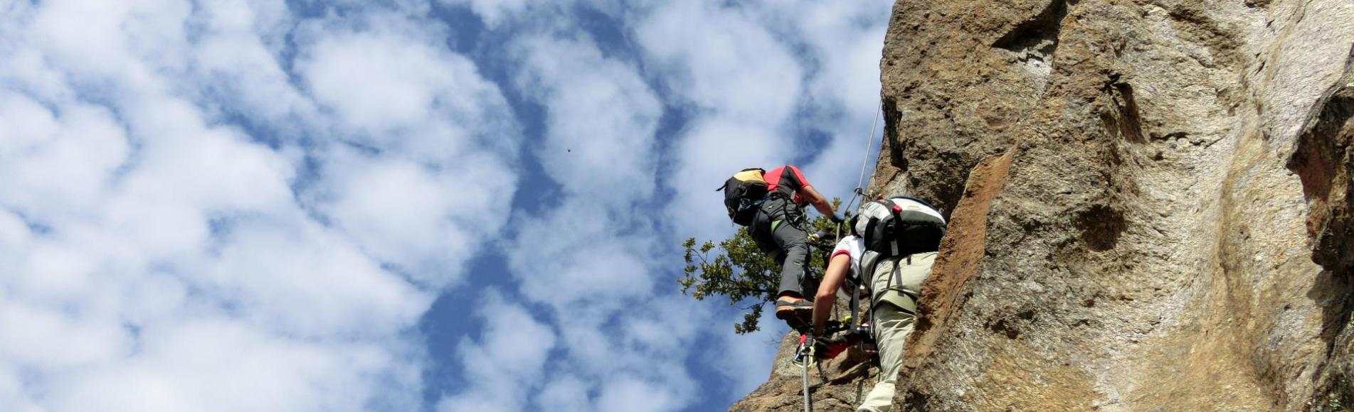 On the Hoachwool Via Ferrata
