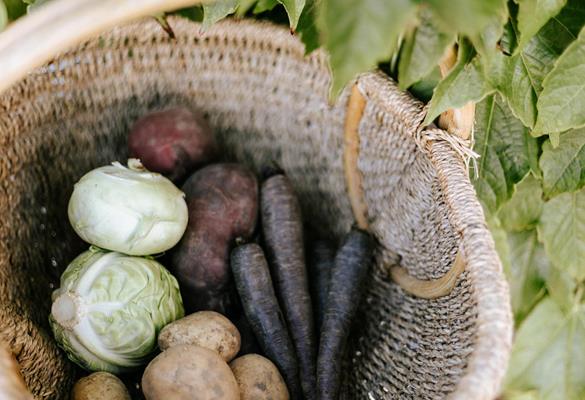 We use saisonal vegetables