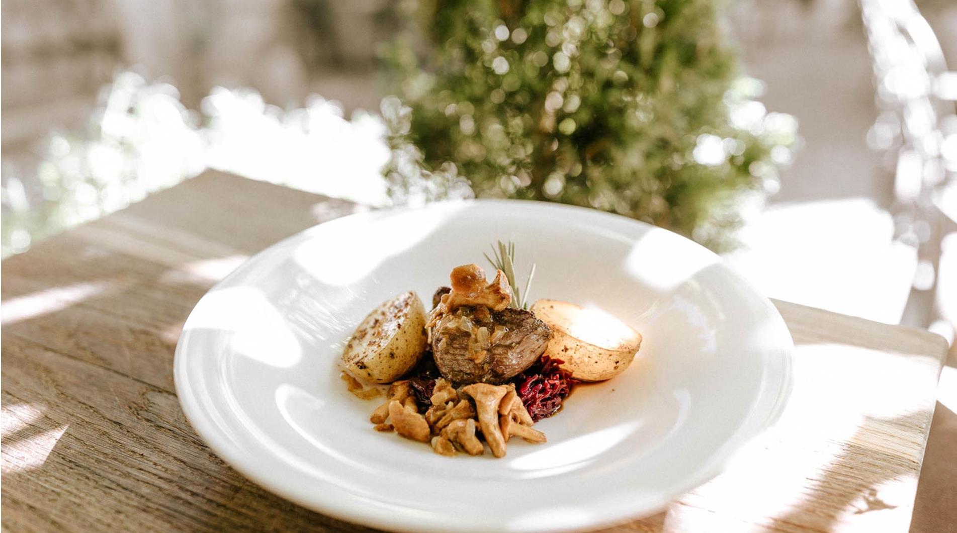 Main Course with Chanterelles