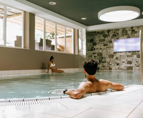 Nella piscina interna