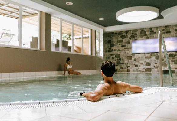 Nella piscina interna